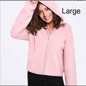 Pink fleece jacket